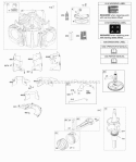 Cylinder Crankshaft Camshaft Air Guides PistonRingsConnecting Rod Diagram and Parts List for 445677-5262-B1  Briggs and Stratton Engine